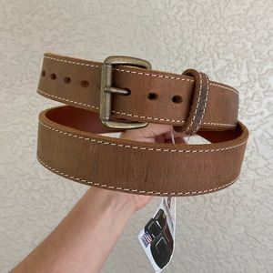 Mens genuine leather belt size 44